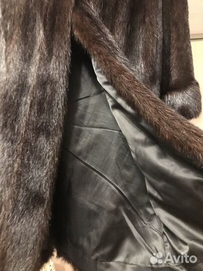 Шуба из стриженной нутрии 48