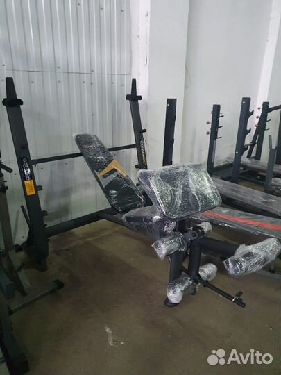 Скамья силовая со стойками HastDual Pro