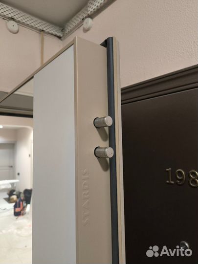 Входная дверь в квартиру с зеркалом