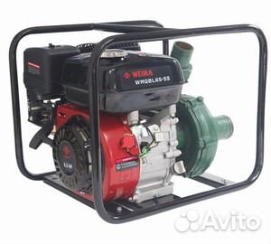 Бензиновая мотопомпа с чугунной улиткой