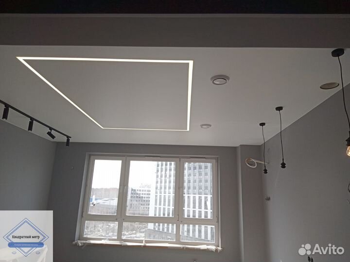 Натяжные потолки установка