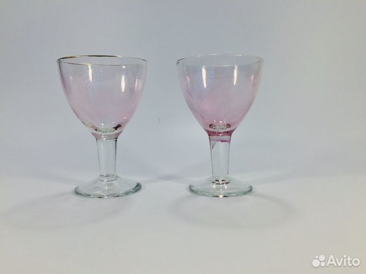 Рюмки антикварные - цветное стекло, СССР