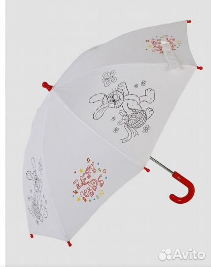 Зонтик детский - раскраска