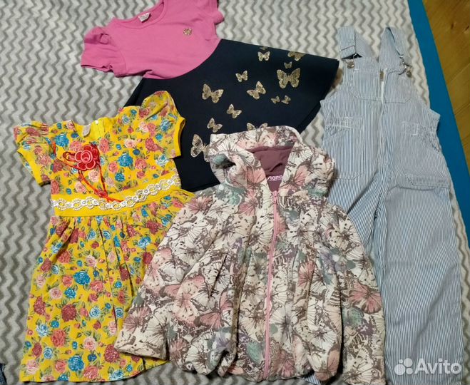 Детские вещи для девочки пакетом 92 98