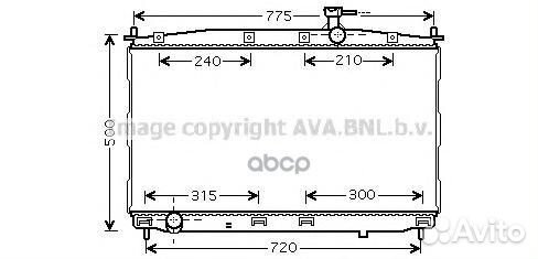 Радиатор системы охлаждения HY2173 Ava