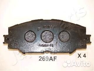 Колодки тормозные диск. pa269af Japanparts