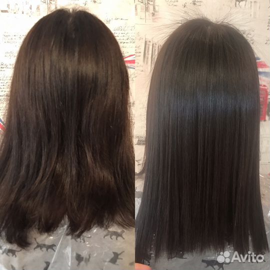Кератиновое выпрямление волос