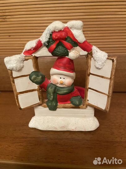 Подсвечник снеговик