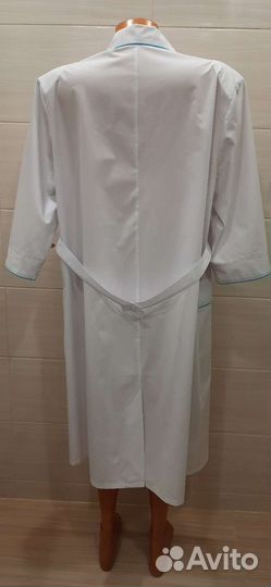 Медицинский белый женский халат р. 58/60
