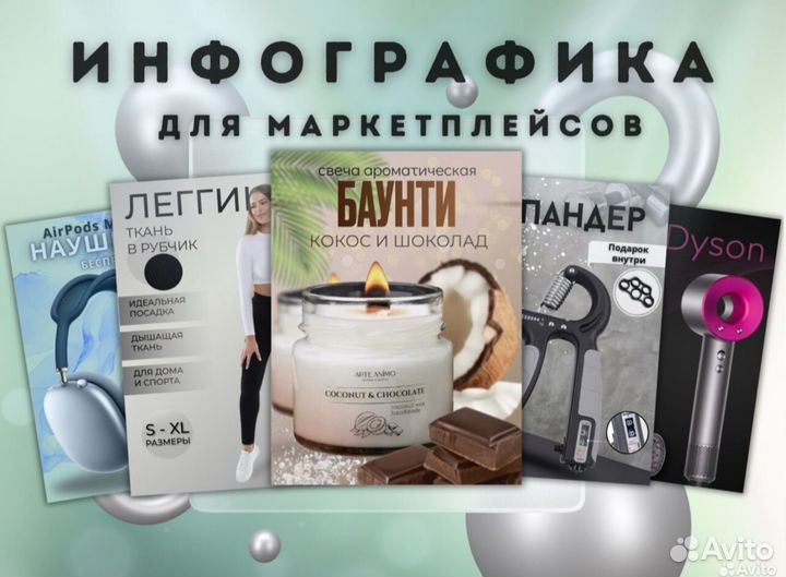 Инфографика для маркетплейсов дизайн карточек