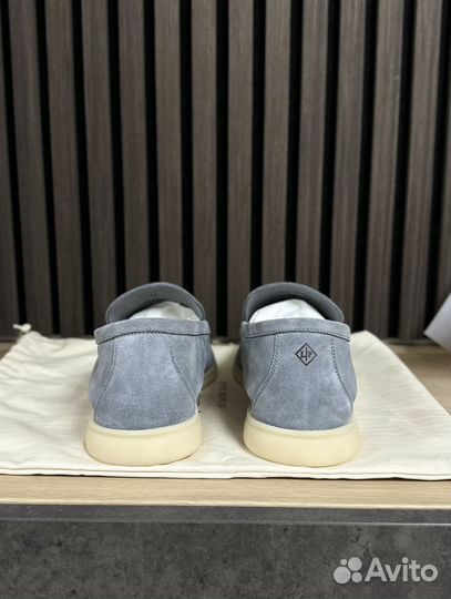 Loro Piana Summer Walk Gull Gray лоферы (45)