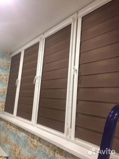 Рулонные шторы день ночь зебра E283J-W80288