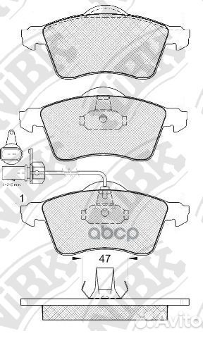 Колодки тормозные дисковые PN0108W NiBK