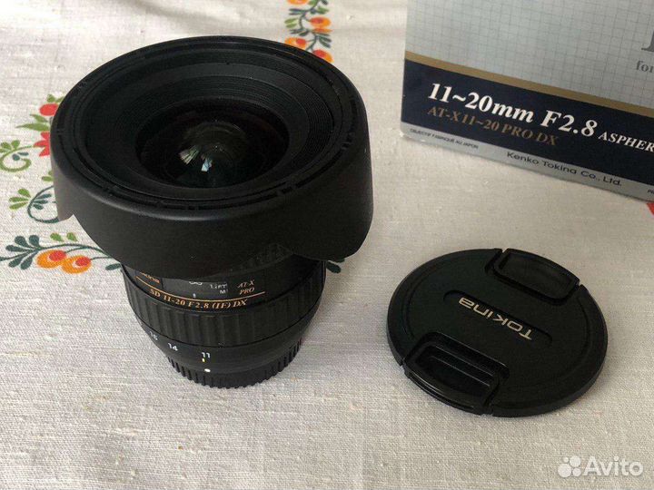 Объектив Tokina AT-X 11-20mm f/2.8 PRO DX, Nikon