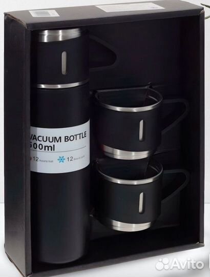 Термос с 3 кружками