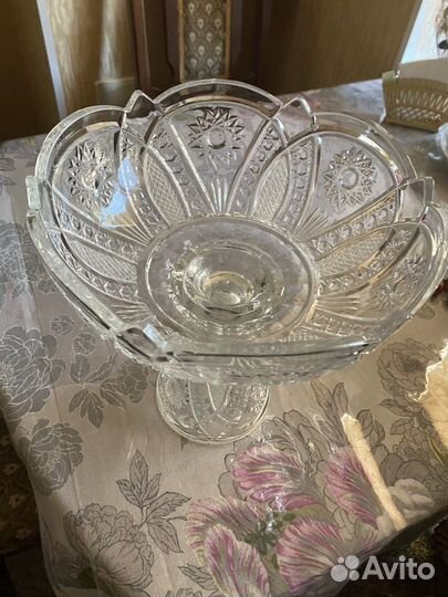 Ваза хрустальная большая СССР