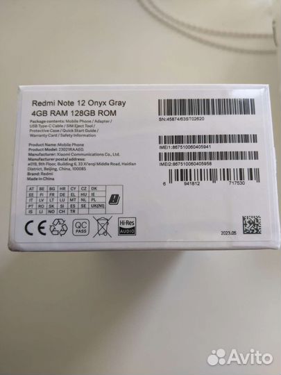Xiaomi Redmi note 12 4/128 gb новый