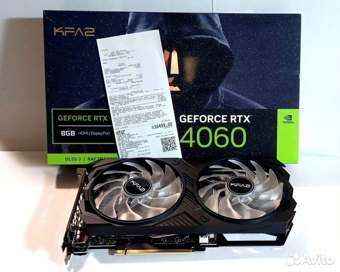 Видеокарта KFA2 GeForce RTX 4060 X Black