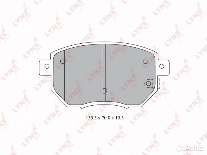 Колодки тормозные передние infiniti FX35/45 03 nis