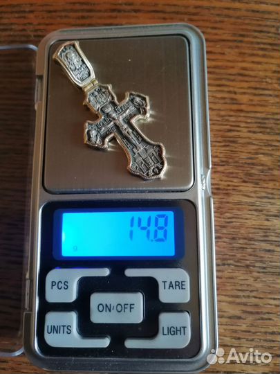 Крест серебряный 925(позолочен)