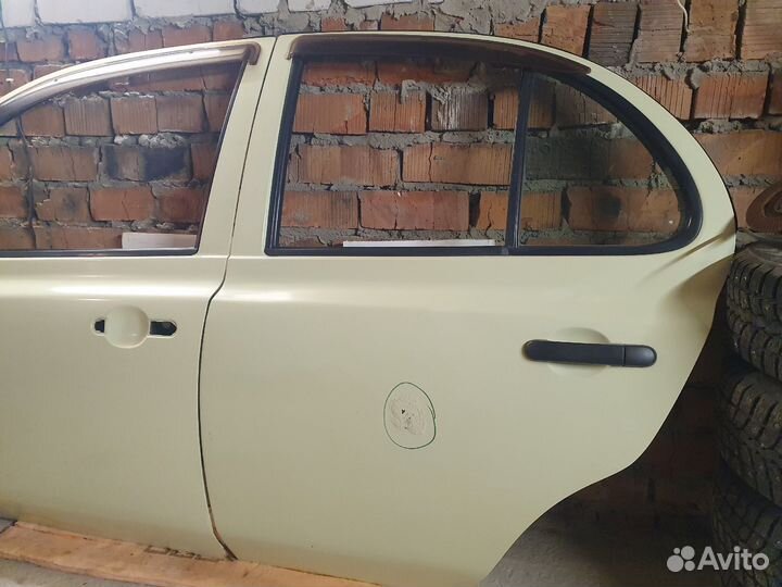 Двери левые nissan march micra k12 марч микра