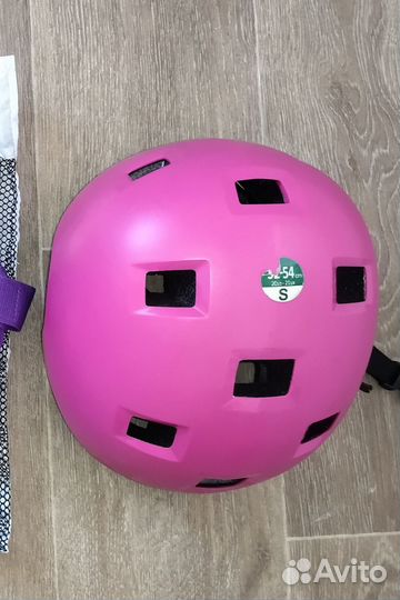 Шлем защитный для роликов велосипеда б/у, детский
