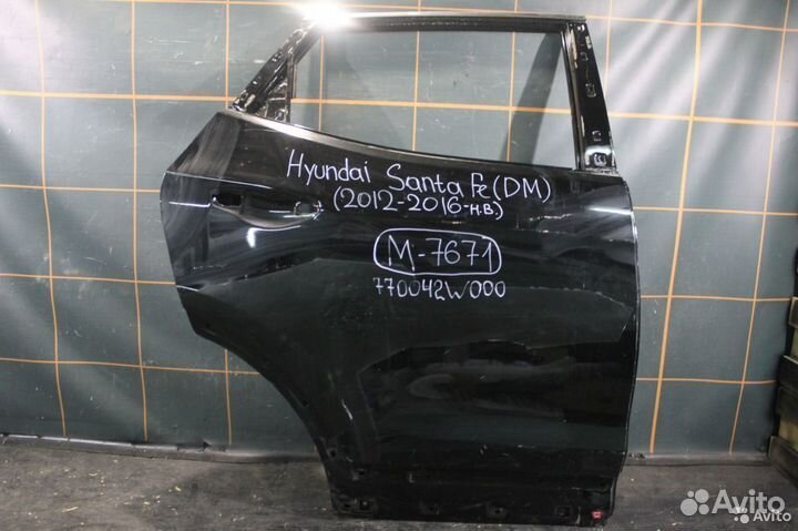 Дверь задняя правая - Hyundai Santa FE 3
