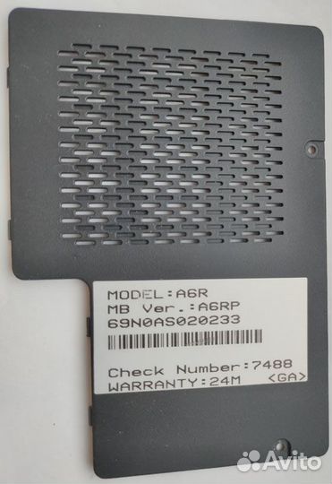 Крышка отсека памяти ноутбука asus A6RP