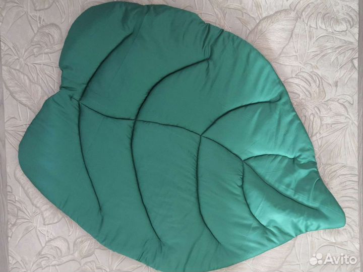 Листик плед коврик двухсторонние