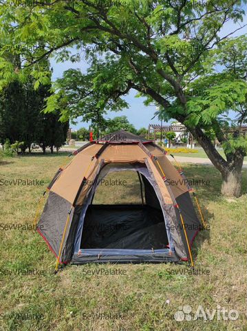 Палатка 4-х местная быстросборная 2 в 1