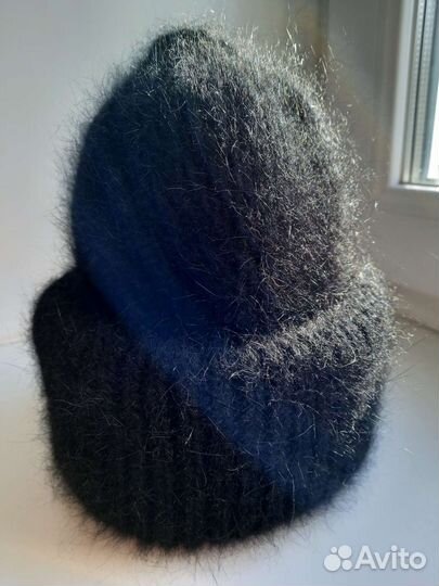 Шапка и варежки из пуха норки