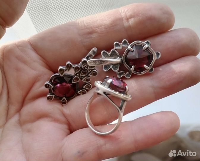 Серебряные серьги СССР