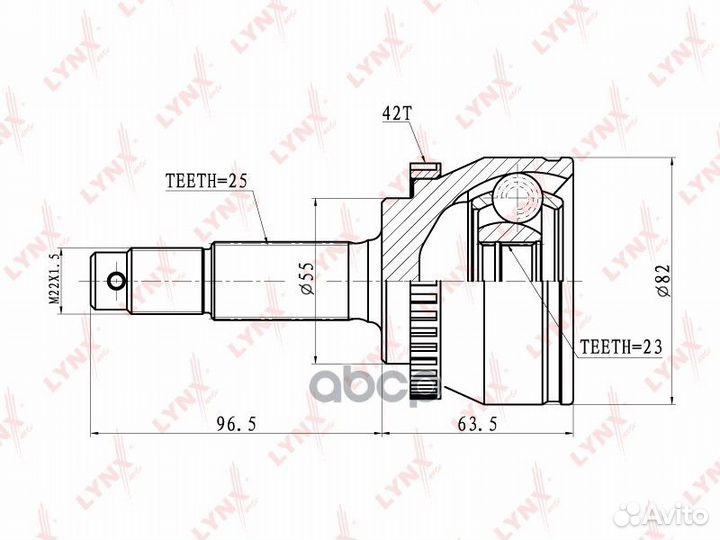 5770со A Шрус lynx CO-5770A lynxauto