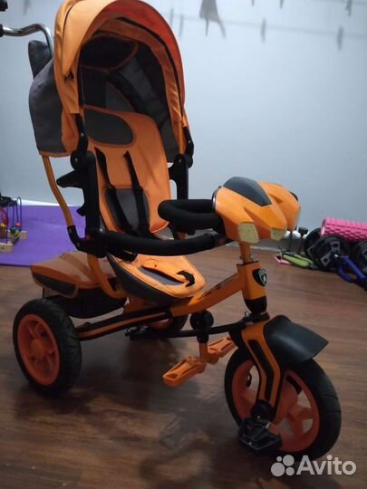 Детский велосипед трёхколёсный прогулочный