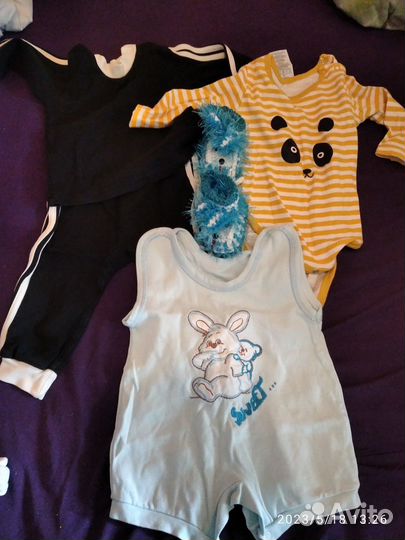 Детские вещи пакетом на мальчика от 62 до 80