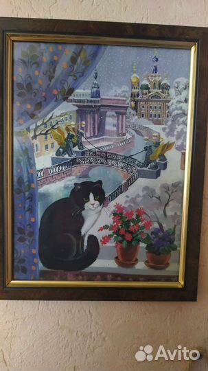 Фотография картины с автографом автора