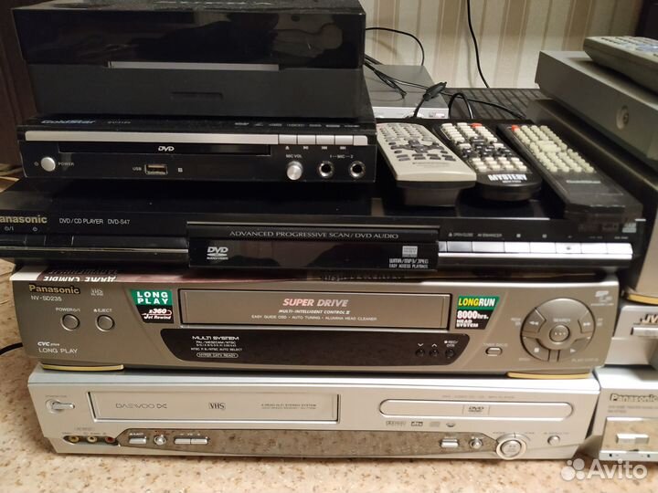 Двд плееры, VHS магнитофоны