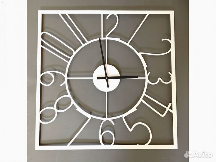 Часы настенные из металла