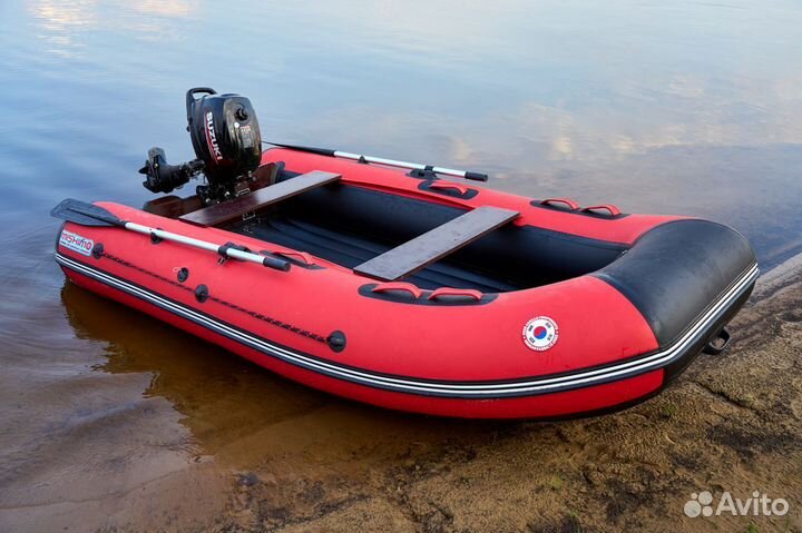 Лодка mishimo lite 400 Красно-черная