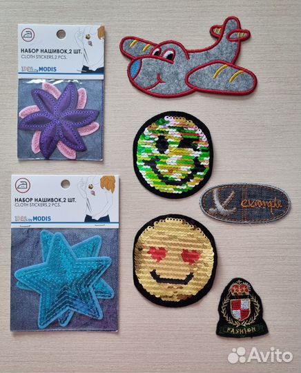 Термонаклейки и нашивки детские, цена за все