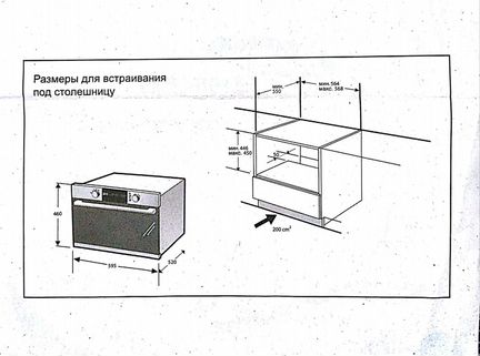 На рисунке изображен шкаф а на нем микроволновая печь