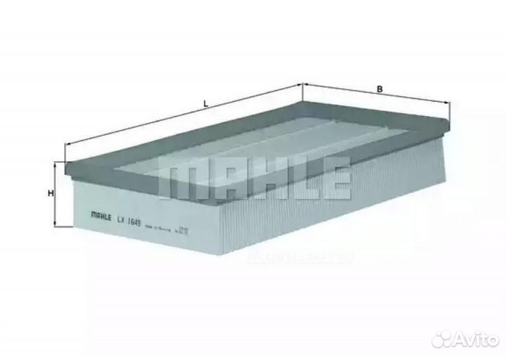 Mahle LX 1649 Фильтр воздушный