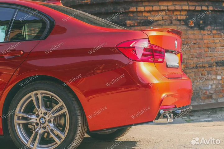 Лезвия задние BMW 3 F30 черные