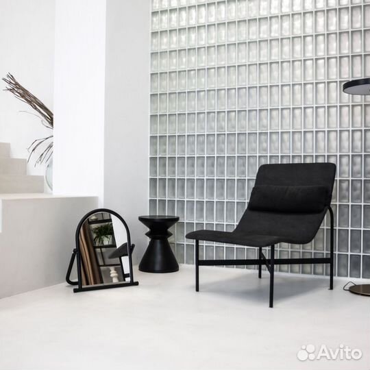 Зеркало напольное Splendor для обуви, чёрный муар