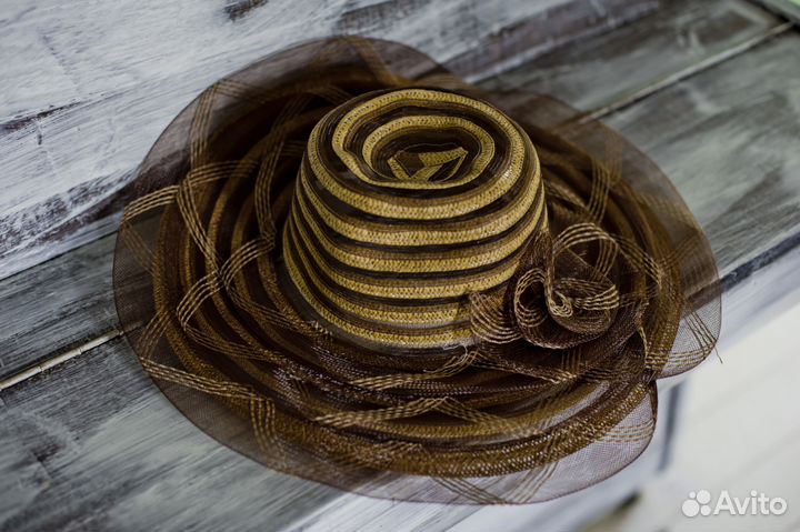 Шляпа летняя соломенная
