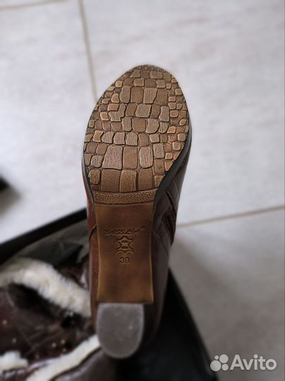 Сапоги женские натуральная кожа 39