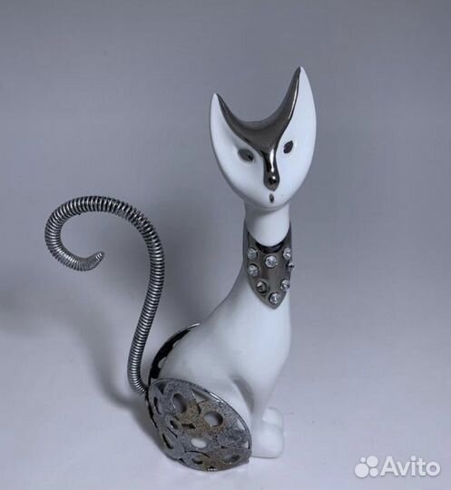 Керамическая статуэтка кошка