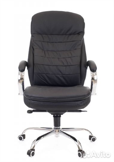 Кресло офисное Everprof Valencia M Кожа Черный