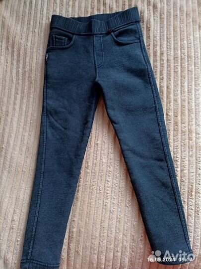 Джинсы утепленные для девочки 122