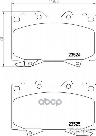 Колодки тормозные дисковые Strong Ceramic пер